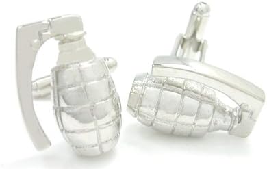 Novelty Grenade Cufflinks Gift Boxed