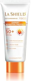 Fisico SPF 50+ & PA+++ Mineral Based Sunscreen Gel | Lightweight | Transparent | Water Resistant, 50 Grams