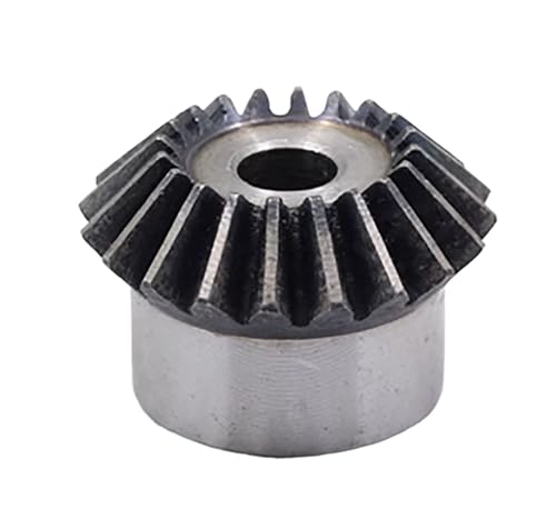 Bevel Gear Pinion Hardware Mechanical 1Pcs 2.5 Module 1:1 15-30 Tooth Bevel Gear 90 Degrees 45# Steel Mechanical Power Transmission Gear Process Hole(2.5M 23Teeth)