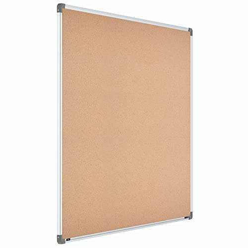 Image of Scholar Art Metis 4x5 Feet Cork Board for Office, Home & School | High Strength Natural Cork + High Density Soft Board for Pinning Photos, Sticky Notes & Reminders