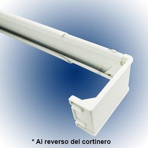 Graber 2 1/2-Inch Wide Pocket Curtain Rod (48 to 84-Inch Adjustable Width, White)