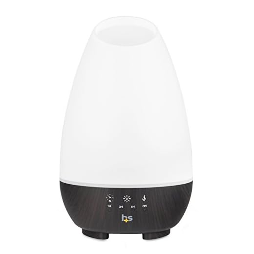 HealthSmart Essential Oil Diffuser, Cool Mist Humidifier and Aromatherapy Diffuser, FSA HSA Eligible with 500ML Tank for Large Rooms, Adjustable Timer, Mist Mode and 7 LED Light Colors, White