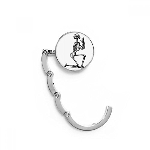 Bureau hanger porte pliable Squelette Humain pour suspendre votre sac au restaurant