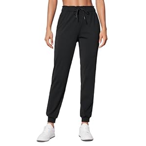 CRZ YOGA 4-Way Stretch High Waisted Joggers for Women Casual Dress Work Workout Pants Pockets