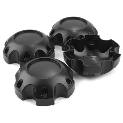 Cache-moyeux de roue noirs 134 mm avec fixation stable pour jantes de modification automobile