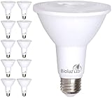 Bioluz LED 10 Pack PAR38 LED Light Bulb 90 CRI 12W = 100-120 Watt Replacement, Soft White 3000K, Dimmable Light Bulbs Flood Lights Outdoor/Indoor UL Listed Light Bulbs Title 20 High Efficacy LED Bulbs