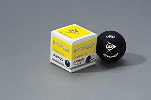 Dunlop Squashbälle Pro doppelgelb, 3 Stück im Blister, Offizieller Turnier-Squashball - Image 3