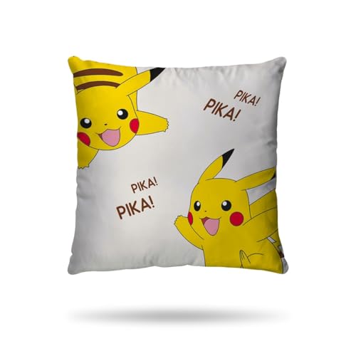 Funda nórdica Pikachu Pokémon 140x200 cm con funda de almohada 63x63 en color crudo 100% algodón 4