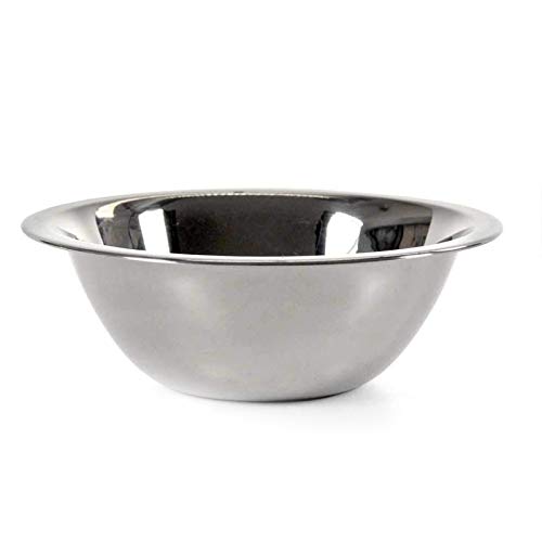 GICOS IMPORT EXPORT SRL Ciotola insalatiera Fonda in Acciaio Inox Tonda 32 cm Multiuso Cucina