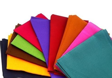 Pack of 10 Light Weight Transparent Cotton Blouse Lining Fabric (Multicolor) | Aprox 1 Meter Each Astar Cloth for Blouse & Choli Colors as per Stock