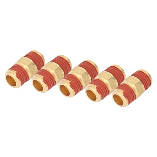 Adaptador Macho NPT 1/4 acoplamiento latón goma conector neumático mangueras compresor 4