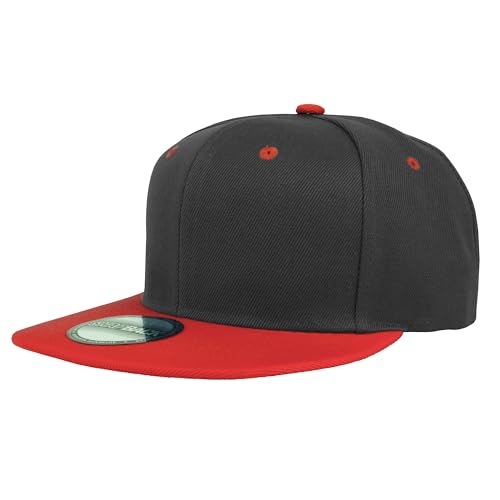Image of Gelante Snapback Hats for Men - Flat Bill Brim Baseball Cap Hat - Plain Blank Adjustable