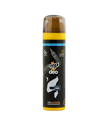 Crep Protect Desodorante para Zapatos - Eliminador de Olores que Brinda Protección de 24 Horas, Fórmula Sin Residuos para Todo Tipo de Zapatillas, Aroma Refrescante (Fresh Linen, 150ml)
