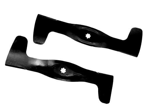 Lot de 2 lames de 47,5 cm compatibles avec JOHN DEERE X115R X116R X117R X135R X146R X147R / SABO 92H