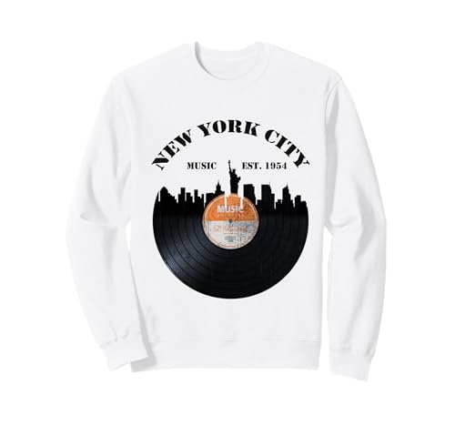 New York City Vintage Phonograph Vinyl Record Music Old Disc �g���[�i�[