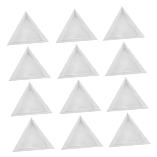 CONGARTENO 24pcs Rhinestone Bead Containers Plastic Jewelry Tray Dish for Sorting Diy Beading Trays Jewelry Making