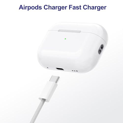Image of 20W USB C Fast Wall Charger for Airpods Pro 3rd /2nd,AirPods 4 /Max 2 (2026),iPhone 17 /Air /iPhone 17 Pro Max /iPhone 17 Pro /17e /i-Phone 16 Plus /16e /15,iPad Pro /Air /Mini 6FT USB C to C Charging Cord Cable