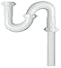 Plumb Pak PP20663 PlumPak S-Trap, 1-1/2 in, Slip Joint, Plastic, White