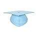 Erligo Unisex Matte Graduation Cap with Tassel Year Charm Graduation Hat for High School and Bachelor (Sky Blue)