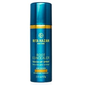 Rita Hazan Root Concealer Touch Up Spray – Instant Spray To Cover Up Roots – Quick Drying, Water-Resistant Formula – Temporary Hair Color Spray for Gray Roots – 2 oz. Root Spray