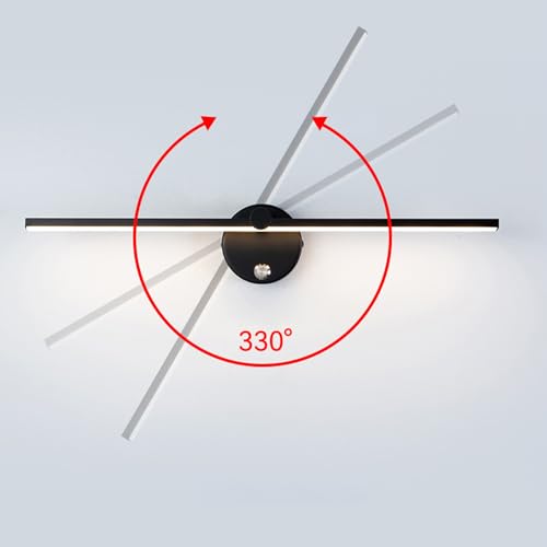 Apliques de pared LED moderno de 50cm con interruptor y luz cálida para dormitorio 5