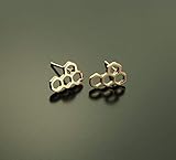  Ohrstecker Bienen Wabe Hexagon Sechseck geometrisch rosé gold Ohrringe Stecker