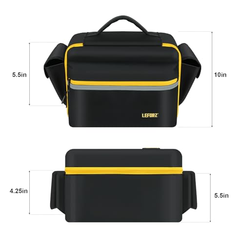 LEFOR·Z Air Compressor Bag Compatible with DEWALT DCC020IB 20V Max Tire Inflator/DCC18N-18V,Portable Cordless Tools Storage Carrying Case with Pocket for Battery Pack and Charging Kit(Bag Only) by LEFOR·Z - Image 8