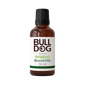 Bulldog Skincare Original Beard Oil, Men’s Grooming, Beard Moisturiser for Softer, Supple Beards, 30g