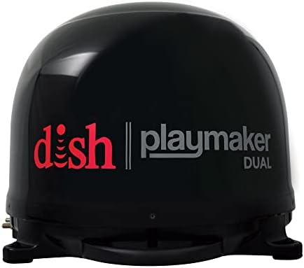 Winegard PL-8035 Black Dish Playmaker, Dual HD RV Satellite Antenna Dual Receiver Capability
