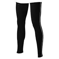 おたふく手袋 ボディータフネス 冷感 消臭 パワーストレッチ レッグカバー ロング スベリ止め付き ブラック Lサイズ JW-634