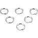 6 Round Split Ring Sterling Silver Beading Parts 8mm