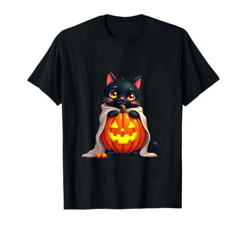 Cute Cat Halloween Pumpkin Spooky Cat Halloween T�V���c
