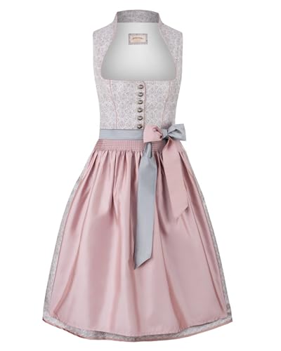 Stockerpoint Damen Monroe Midi Dirndl, Altrosa, 40
