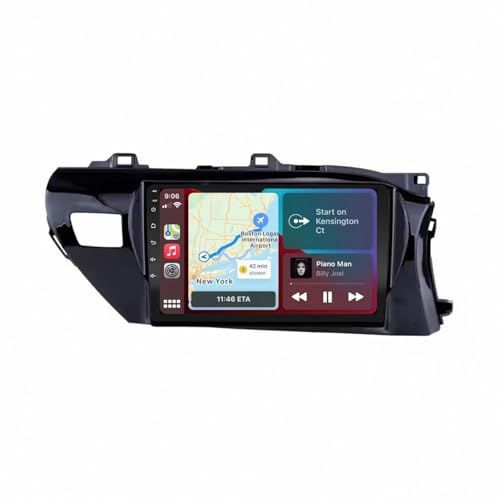 Radio coche 2 DIN para Toyota Hilux 2016 con Carplay inalámbrico y pantalla HD