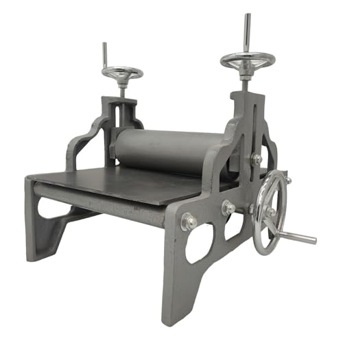 Banfluxion Manual Slab Roller Printmaking Machine Adjustable Thickness Pottery Making Machine Portable PVC Tabletop Print Making Machine for Woodblock Copperplate Prints