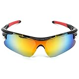 【Ultra ligero y sin carga】Gafas de sol para ciclismo, marco de PC y cubierta de patilla de goma antideslizante, sin carga pero mantiene las gafas en su lugar, le permite concentrarse más en el ciclismo o la carrera