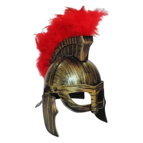 Amagogo Casque de Guerrier Spartiate en Plastique, Casque Romain Chevalier pour Enfants et Adultes, Accessoire Déguisement pour Jeu de Rôle, Spectacle...