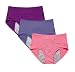 Women Mesh Holes Breathable Leakproof Period Panties 3 Pack Label Size 10= US size XL/8, Purple,blue,Watermelon