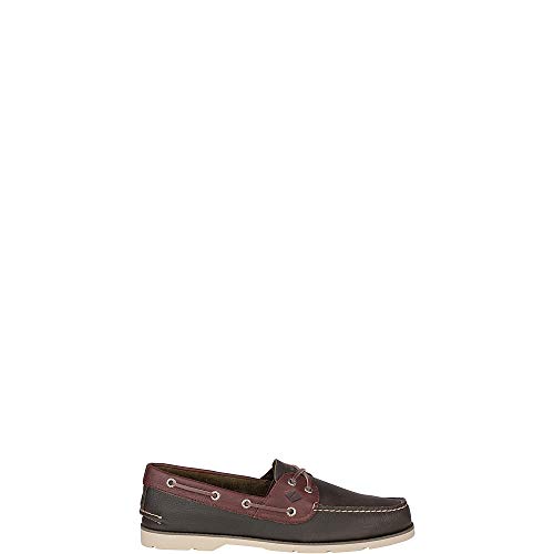 Sperry Top-Sider Mens Leeward 2-Eye Cross Lace Leather Boat Casual Shoes - Brown - Size 10.5 D