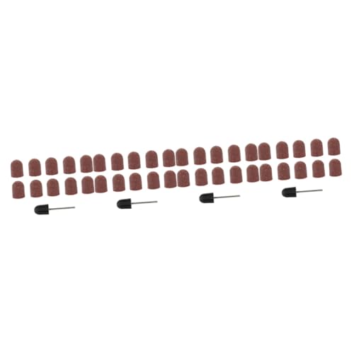 Caps de ponçage manucure pour retirer vernis gel facilement avec les 40 têtes de meulage Healvian