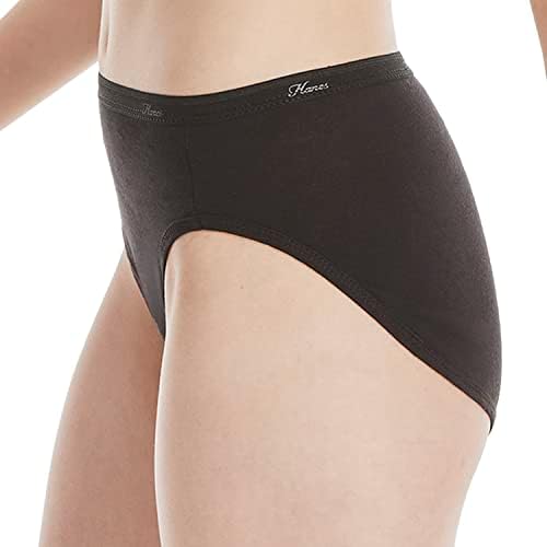 Hanes womens Cotton briefs underwear, 10 Pack - Hi Cut Assorted 1, 8 US - 2