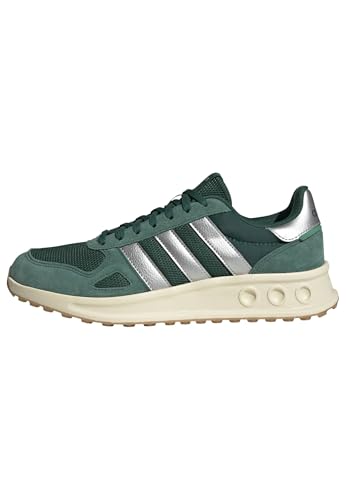 Adidas Men's Run 84, Collegiate Green/Silver Metallic/Warm Vanilla, 10