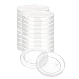 12 Stück Joghurttopfdeckel, 54 mm, wiederverwendbare Ersatzkappen, kompatibel mit SEB Multi Delices Joghurtbereiter, lebensmittelechter BPA-freier Kunststoff, Weiß