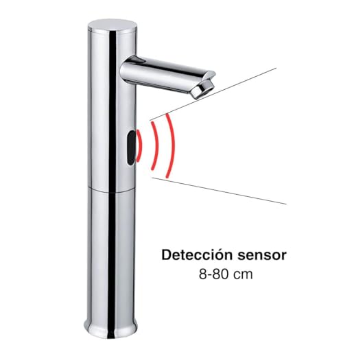 Grifo con sensor automático para uso comercial en aseos de gran afluencia 3