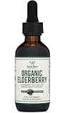 Organic Elderberry Liquid 2 Fl Oz (60 Servings) - Tincture for Immune System Support by Double Wood