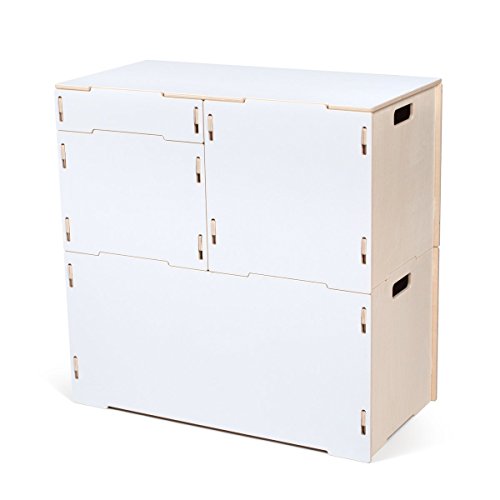 Logix 12533 Stackable Craft Storage Box with Handle, Locking Art Supply