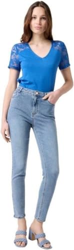 Naf Naf Sonan MC - Camiseta para Mujer, Azul 70's, S