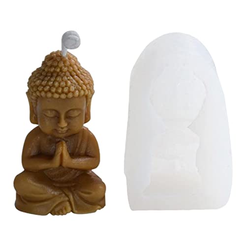 ulapithi Kerzenformen Kerzen Giessen Silikonform, Kerzen Formen Silikonform Buddhismus Buddha-Statue für Herstellung von Kerzen, Kunsthandwerk Cover