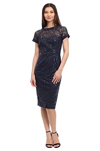 Image of Maggy London Women's Illusion Dress Occasion Event Party Holiday Cocktail Guest of Wedding.