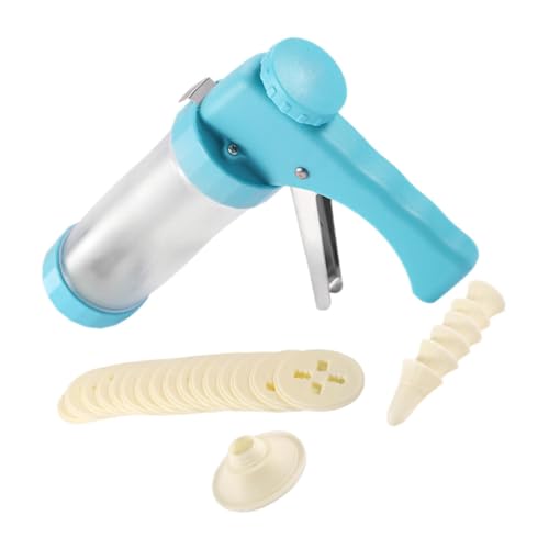 Alipis Prensa Para Galletas Con 16 y 6 Boquillas Kit Completo Para Decorar Pasteles De Limpiar